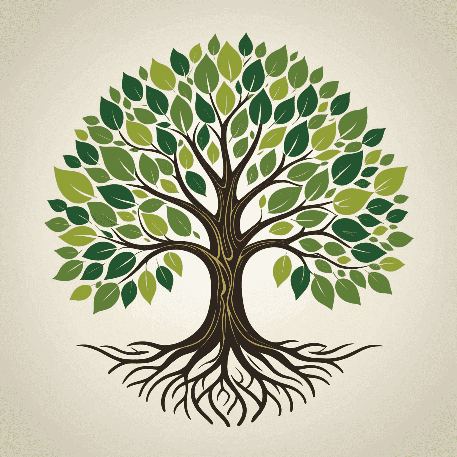 Yourbuty logo - A stylized tree with diverse leaves representing community growth and unity